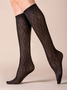 Socks / Knee Highs  / Patterned - Gabriella - Women’s Knee-Highs Sima  60 den