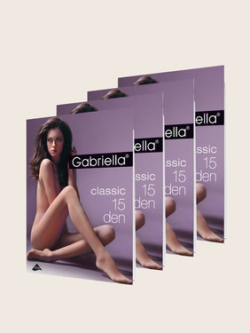Bestsellery - Gabriella - Zestaw 4 sztuk rajstop Classic 15 den 
