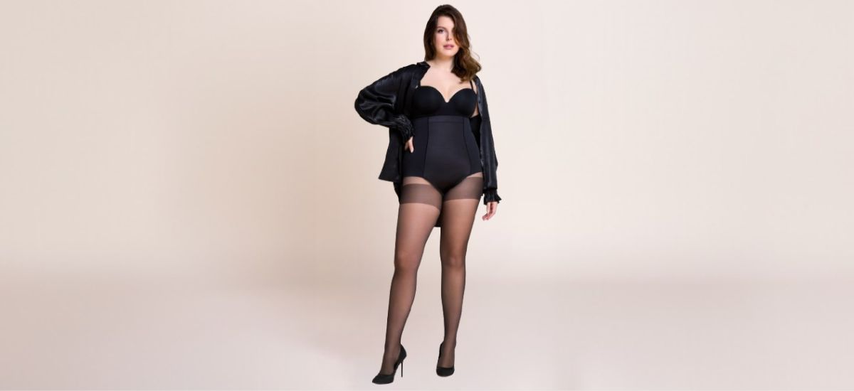 cienkie rajstopy modelujące figurę