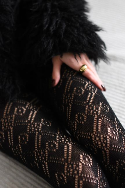 rajstopy bawełniane ażurowe